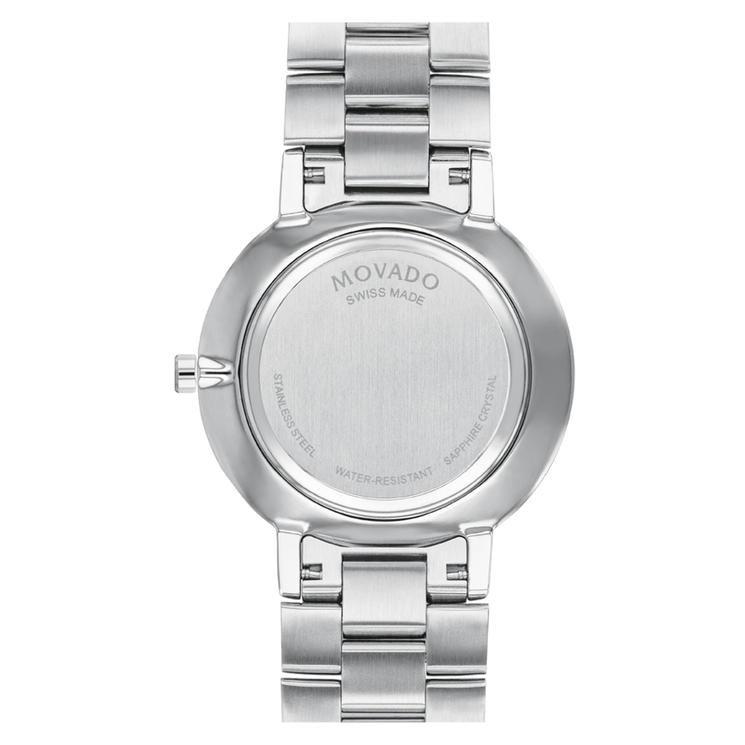 Movado Faceto Black Dial With Diamond Quartz Unisex's Watch 0607865