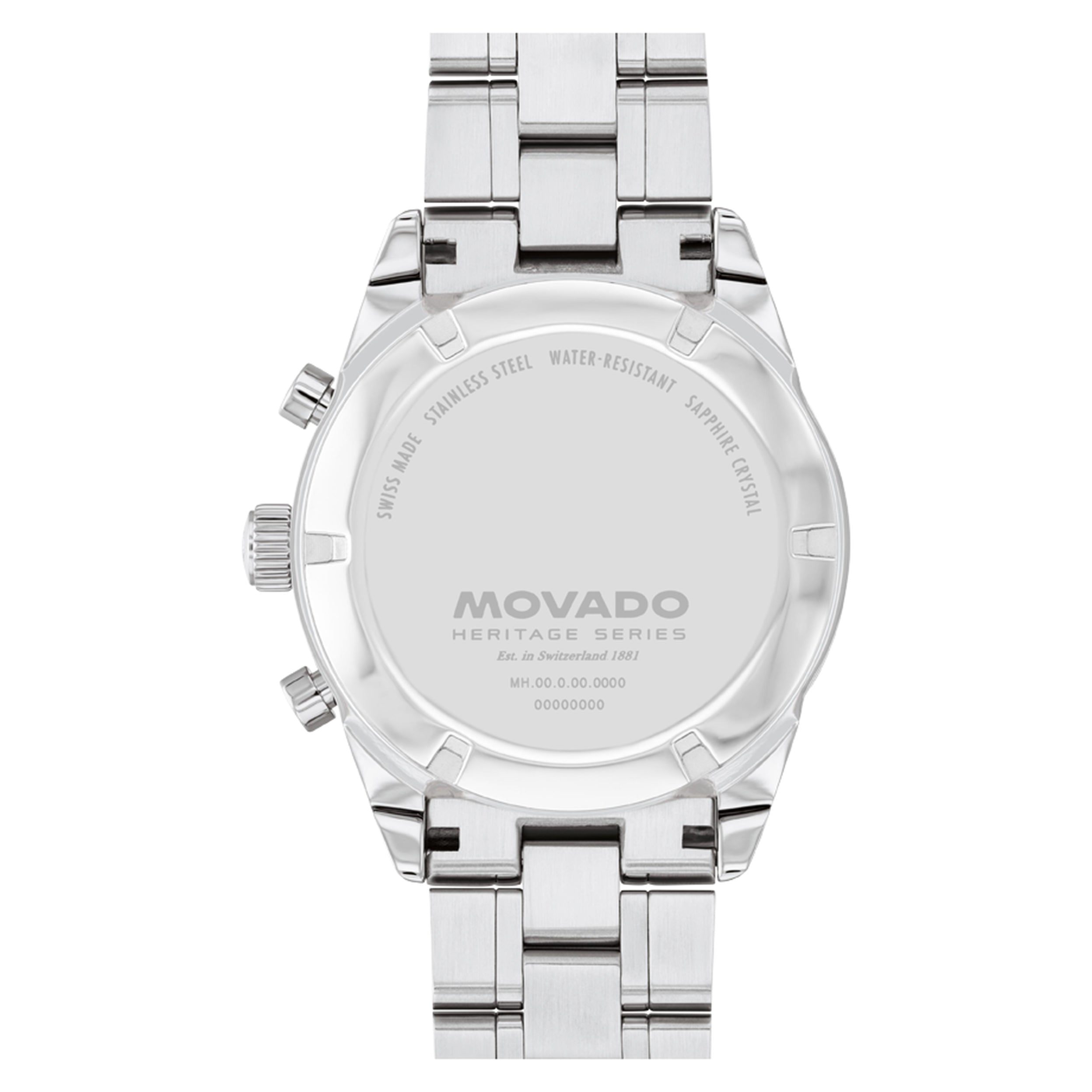 Movado Heritage Series Calendoplan S White And Navy Dial Men's Watch 3650259