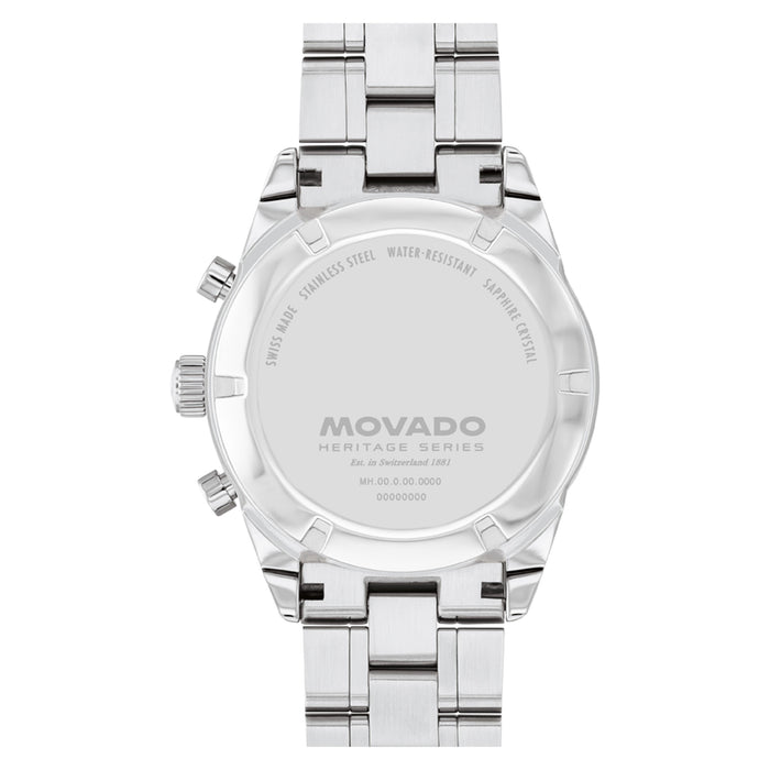 Movado Heritage Series Calendoplan S White And Navy Dial Men's Watch 3650259