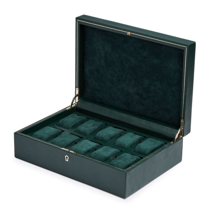 Wolf British Racing 10 Piece Green Watch Box 792741