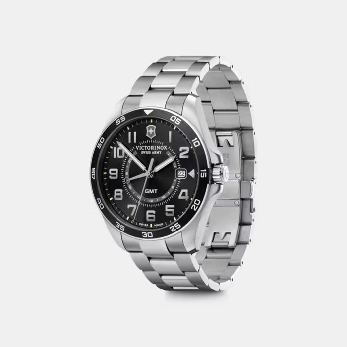 Victorinox FieldForce Classic GMT Sunray Black Dial Men's Watch 241930