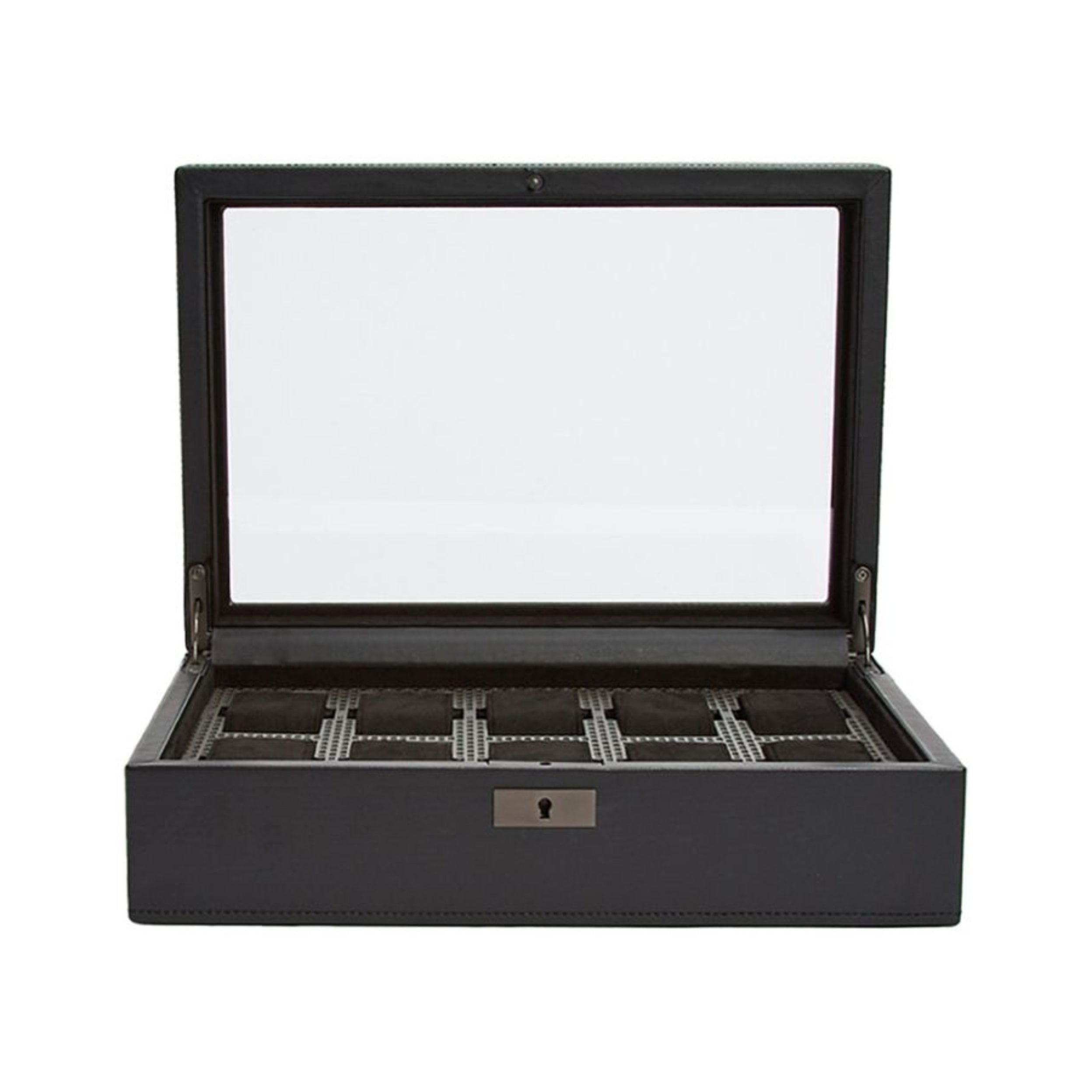 Wolf Axis 10 Piece Powder Coat Watch Box with Drawer 488103