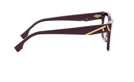 Fendi First FE50073I 081 Shiny Purple Oval Women's Eyeglasses