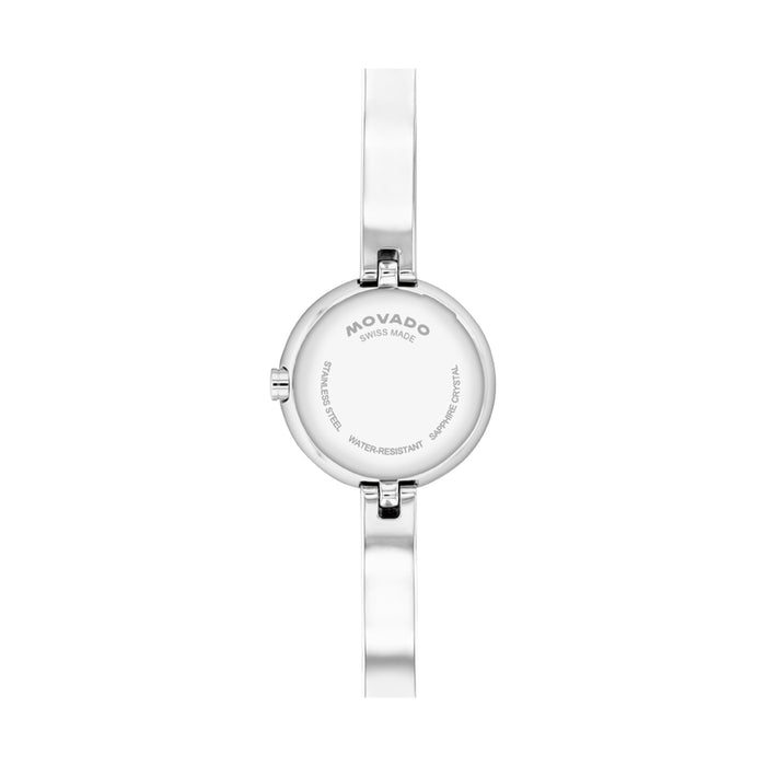 Movado Museum Bangle Blush Color Dial Stainless Steel Women's Watch 0608062
