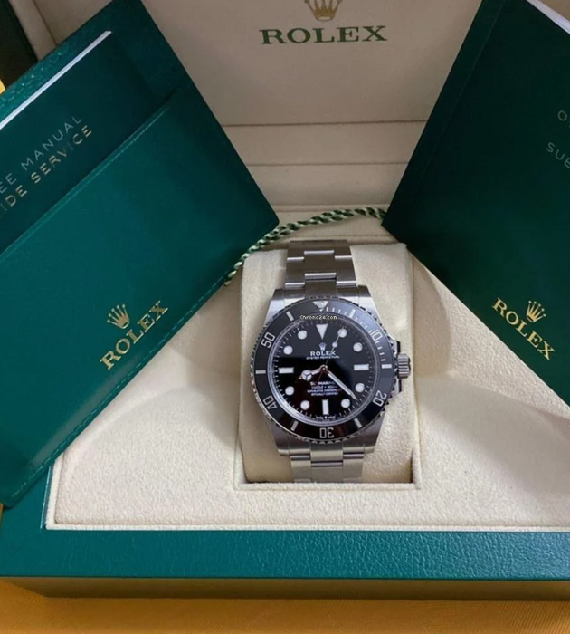 Rolex Submariner Oyster Steel Black 41mm Dial Watch 124060