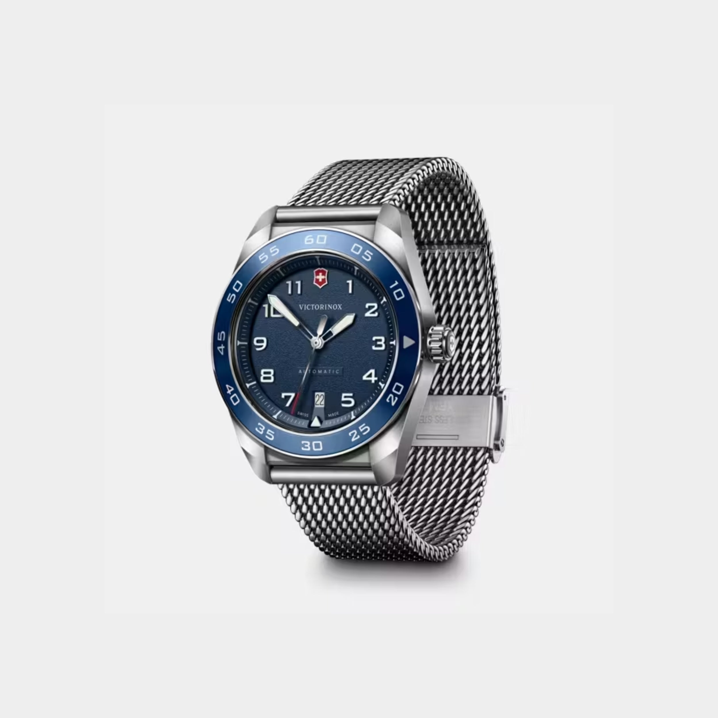 Victorinox Swiss Army Automatic Matt Dial Mesh Stainless Steel Men's Watch 242045