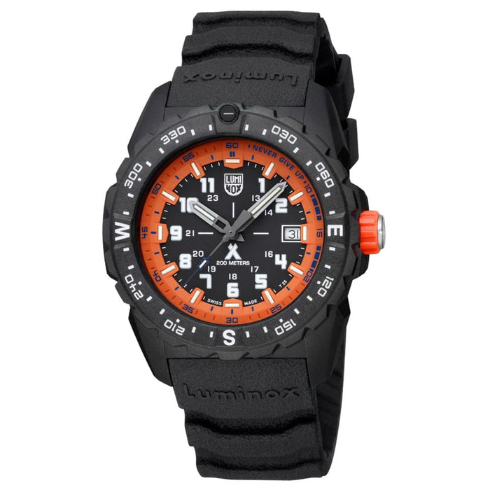 Luminox Bear Grylls Survival Mountain 43mm Lightweight Black Dial With Orange Crown Men's Watch XB.3739