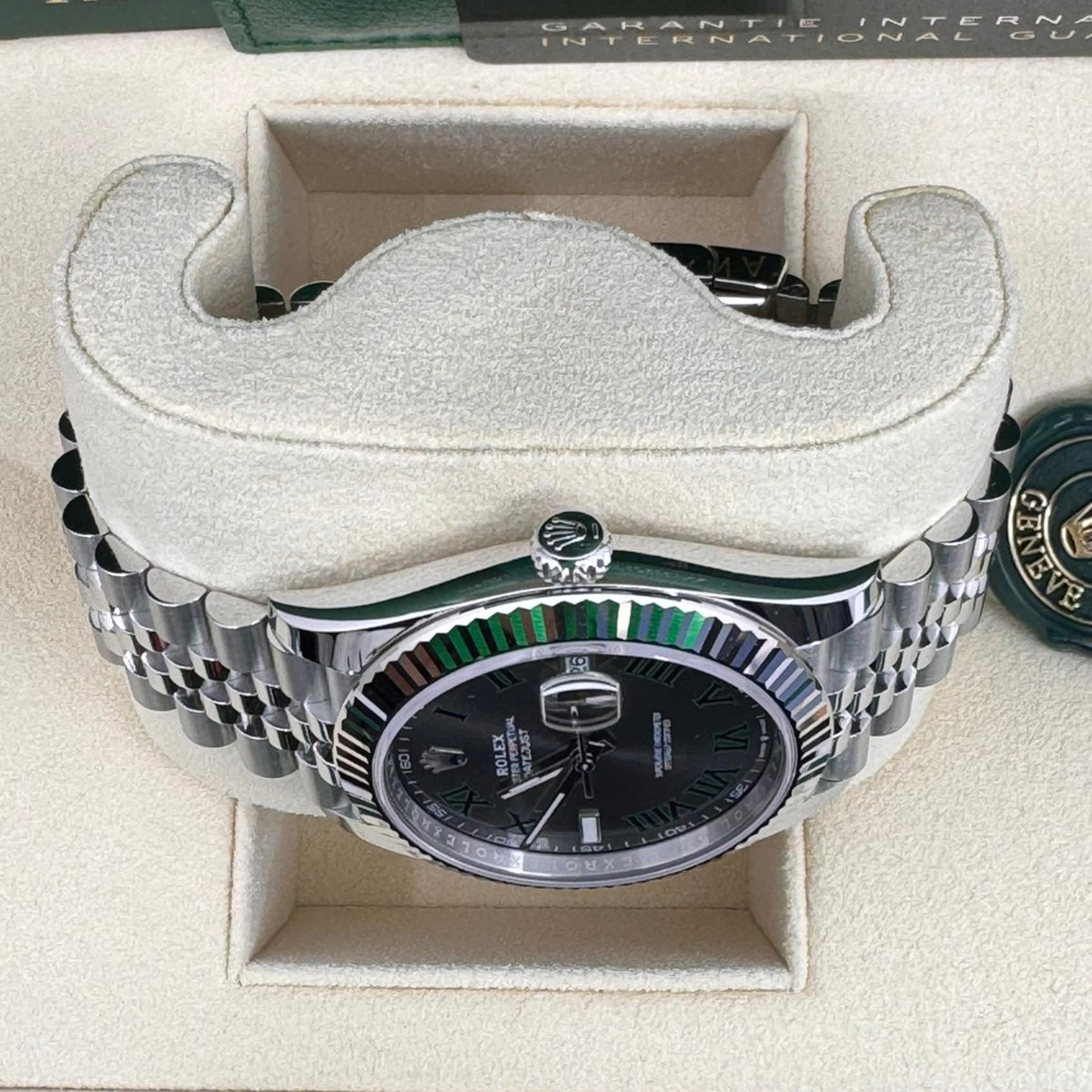 Rolex Datejust 41mm Fluted Bezel "Wimbledon" Dial Jubilee New 2025 - 126334