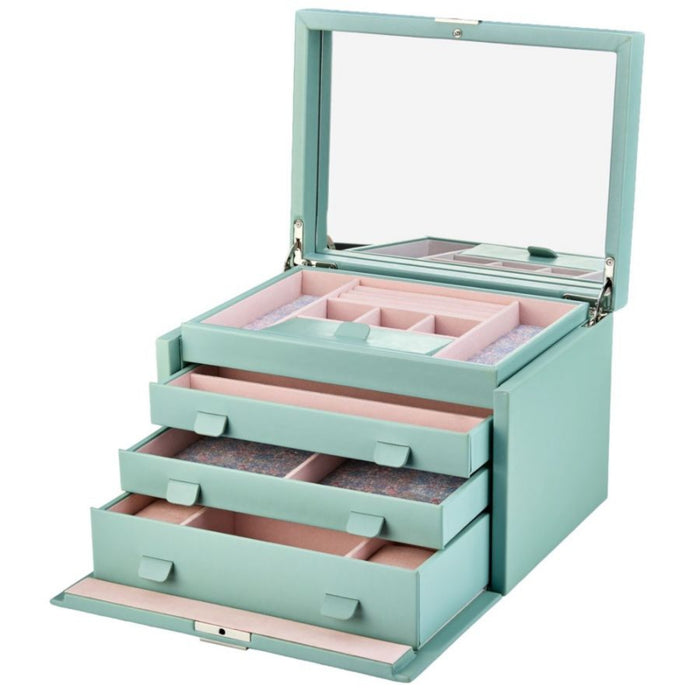 WOLF x LIBERTY Julia Interior Print Large Jewelry Box - Sage Green 381051