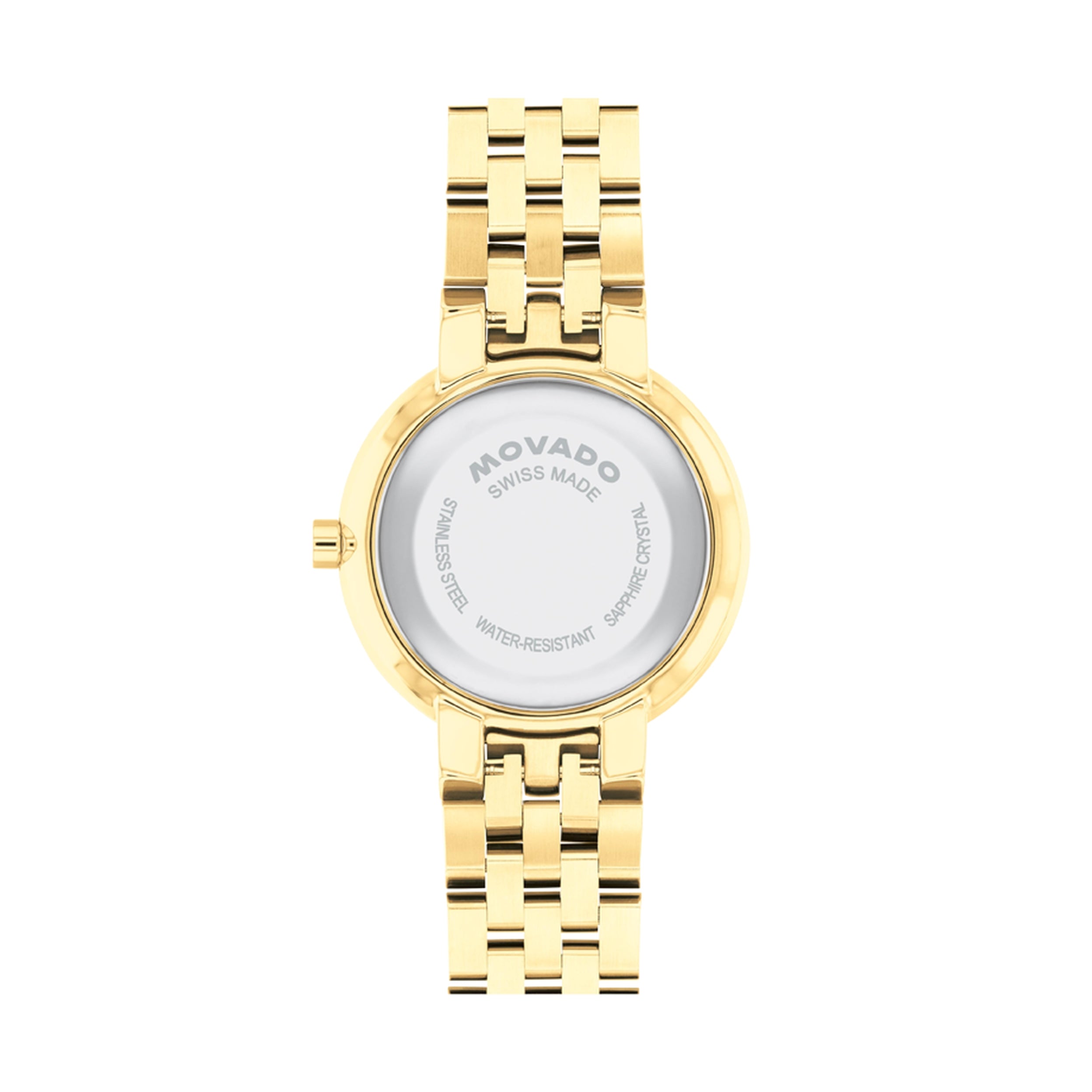 Movado Museum Classic Yellow Gold Dial Quartz & Stainless Steel Women's Watch 0608009