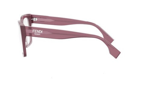 Fendi Roma FE50085I 081 Matte Dark Bronze Square Women's Eyeglasses