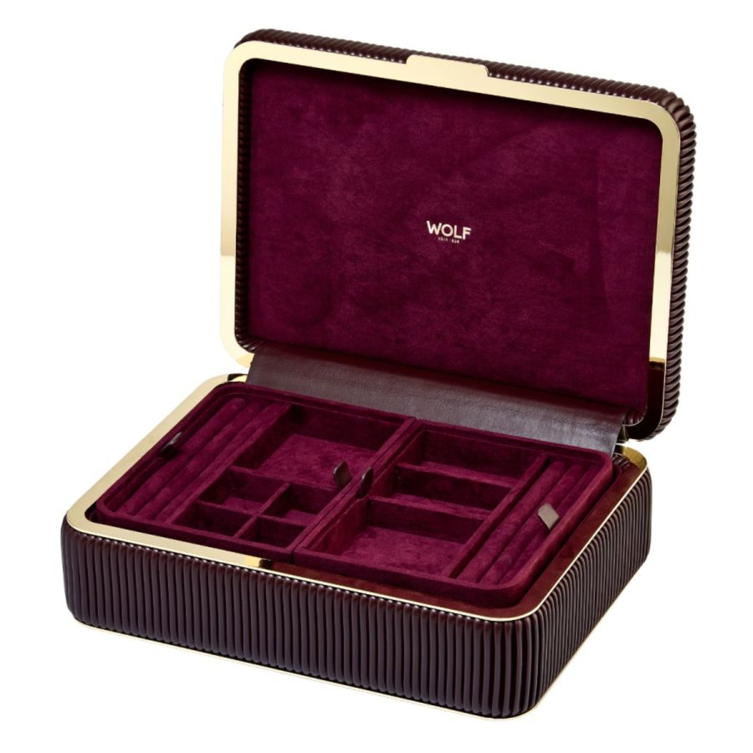 Wolf Bella Bordeaux Medium Jewelry Box 781026