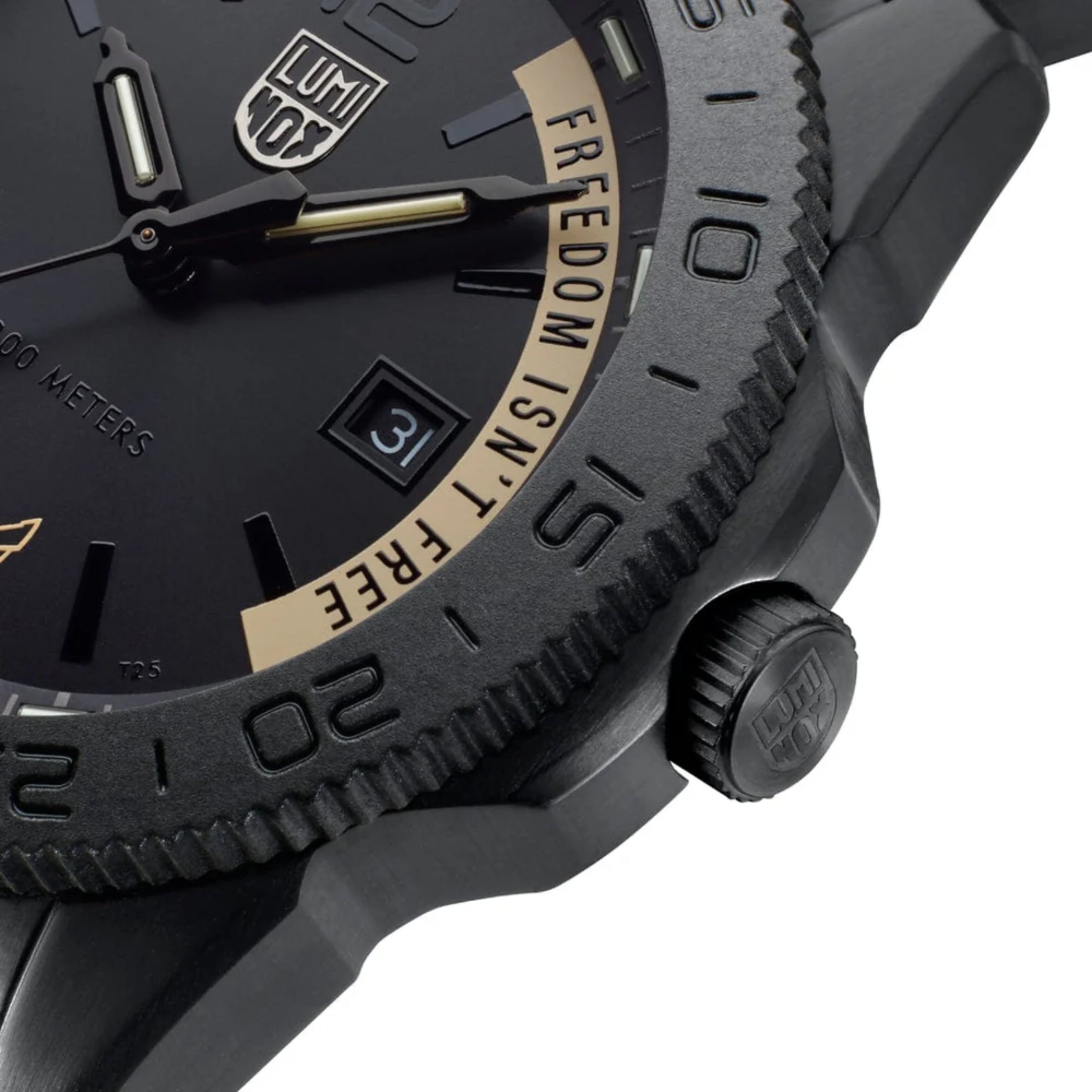 Luminox VOLITION AMERICA 'Freedom Isn't Free' 44mm Black Dial Dive Men's Watch XS.3121.BO.VOL.FR