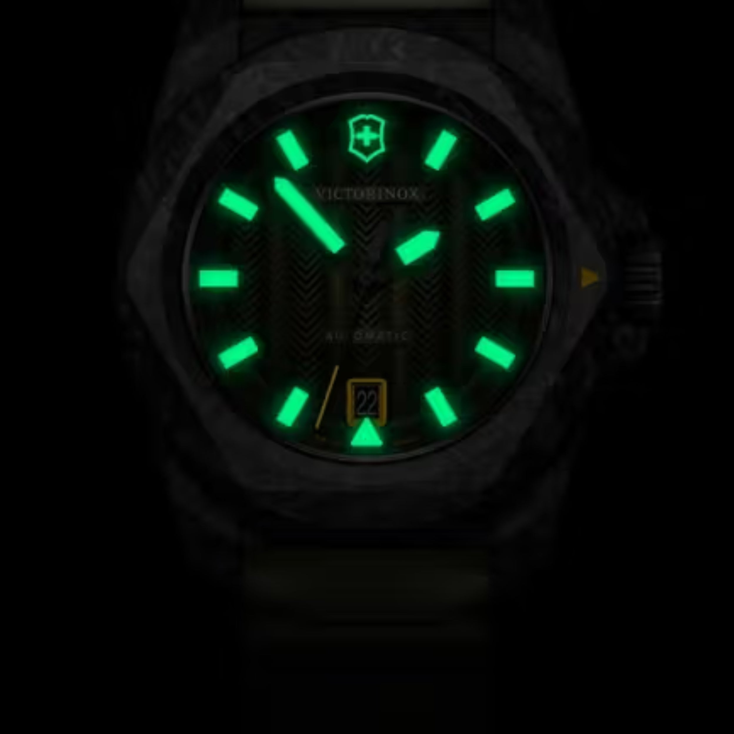 Victorinox I.N.O.X. Automatic Matt Green Dial With Titanium Caseback Men's Watch 242021.1