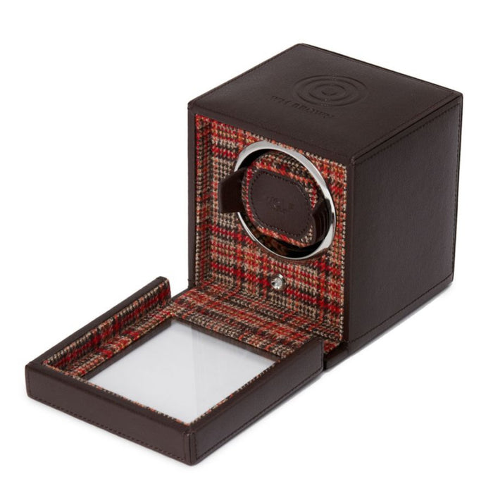 Wolf WM Brown Negroni Tweed Lining Single Watch Winder 800670