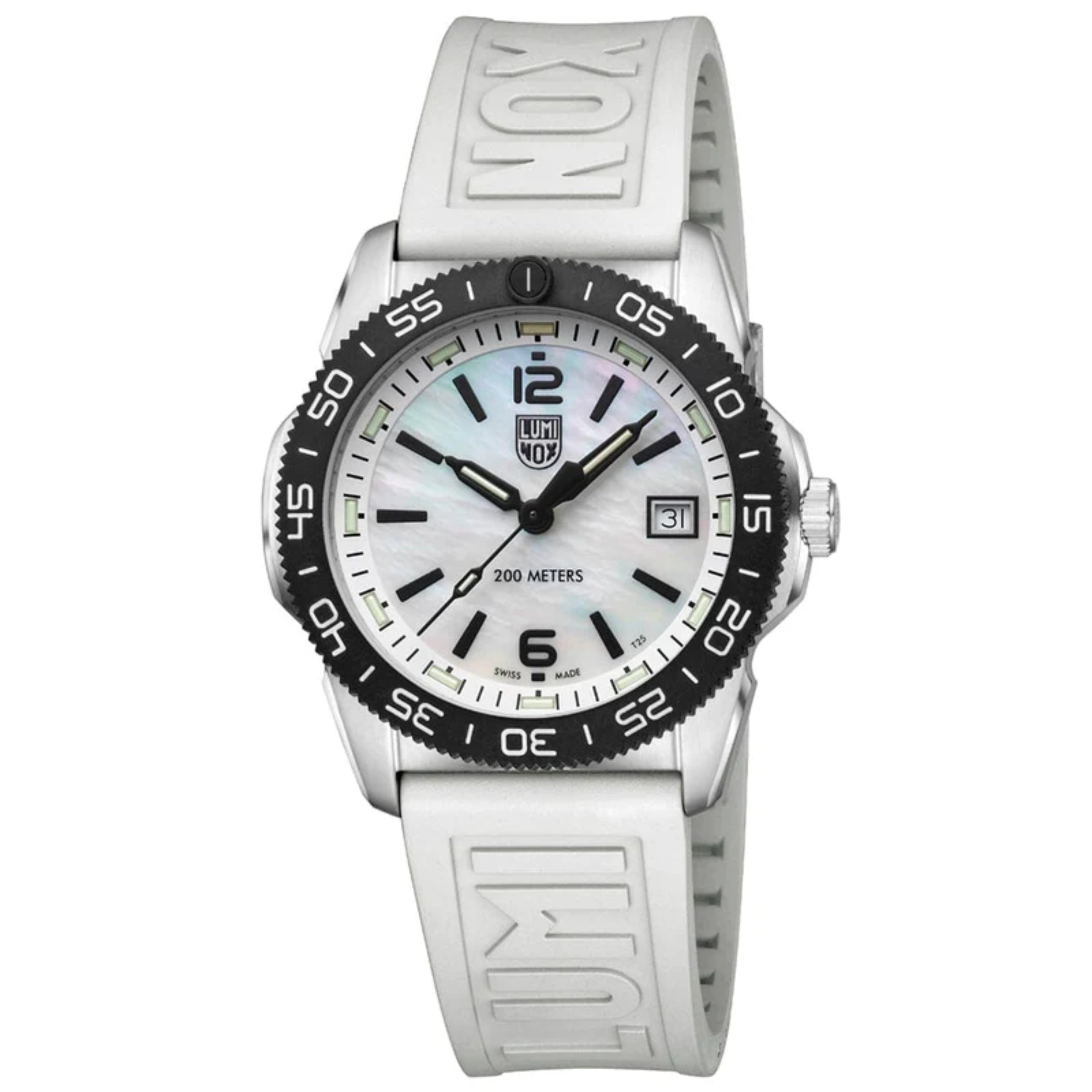 Luminox Pacific Diver 39mm Ripple Dive Quartz White Men's Watch XS.3128M.SET