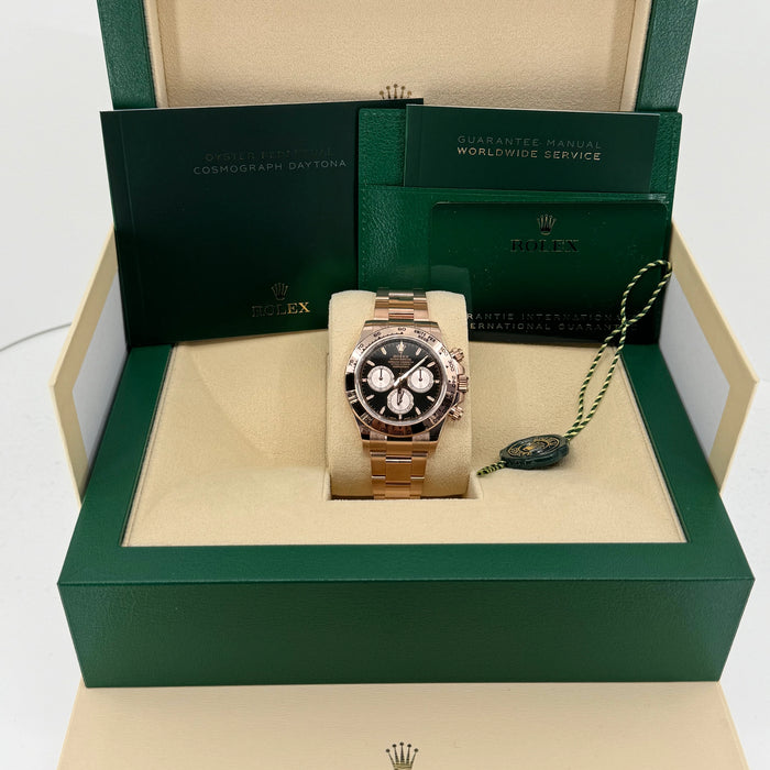 Rolex Cosmograph Daytona 40mm Everose Gold Black Dial Men's Watch 2025-126505