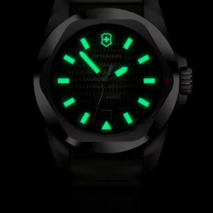 Victorinox I.N.O.X. Automatic Guilloché Green Dial Men's Watch 242017.1