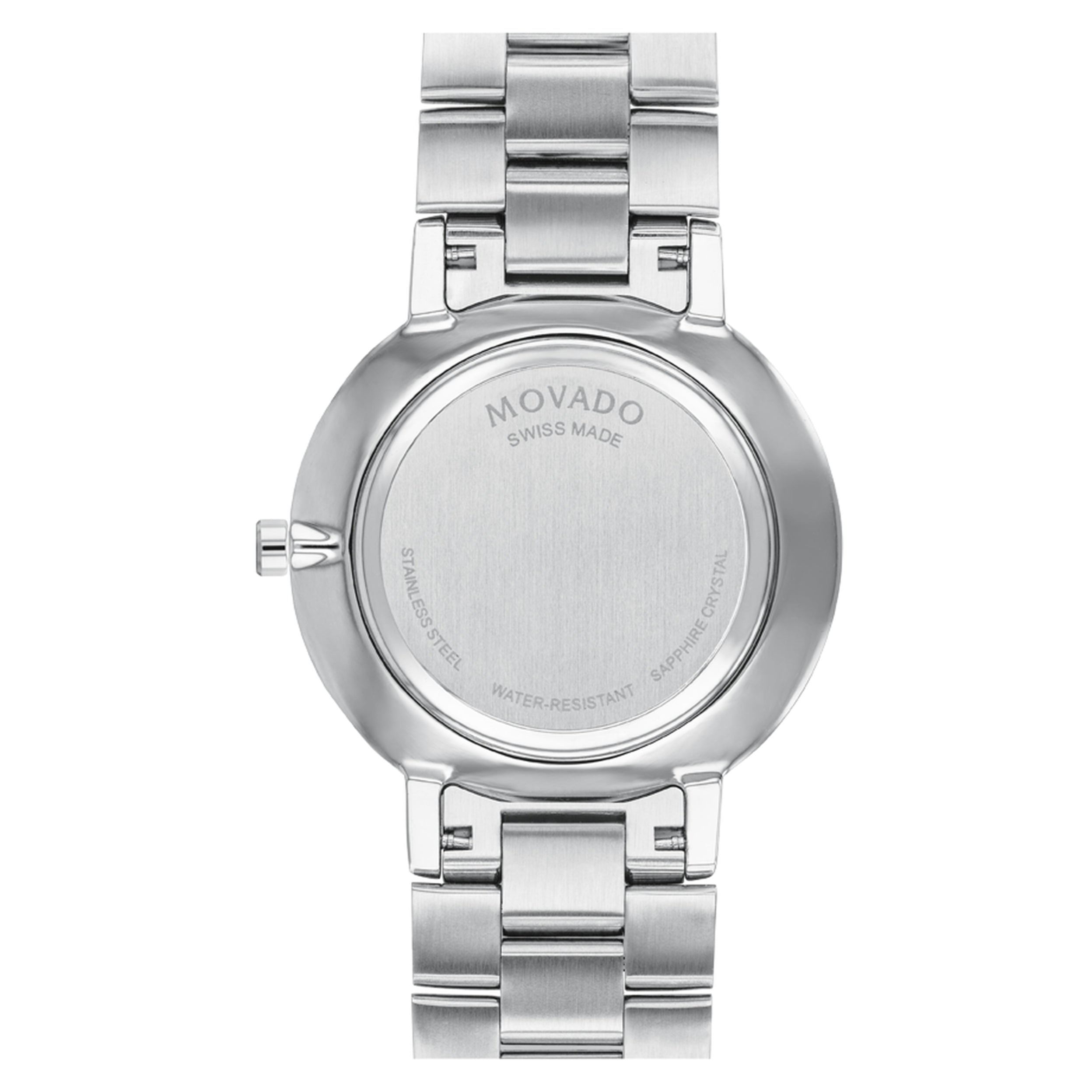 Movado Faceto Black Dial With Diamond Quartz Unisex's Watch 0607482