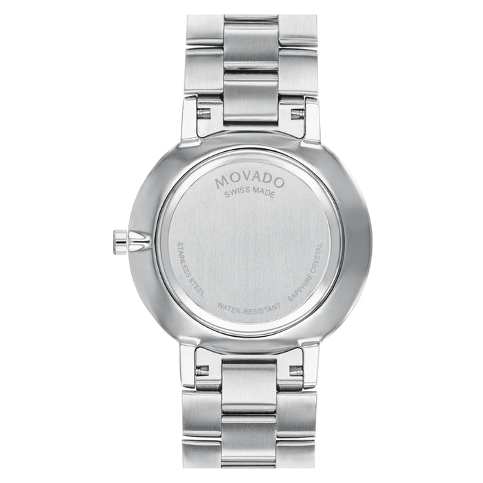 Movado Faceto Black Dial With Diamond Quartz Unisex's Watch 0607482