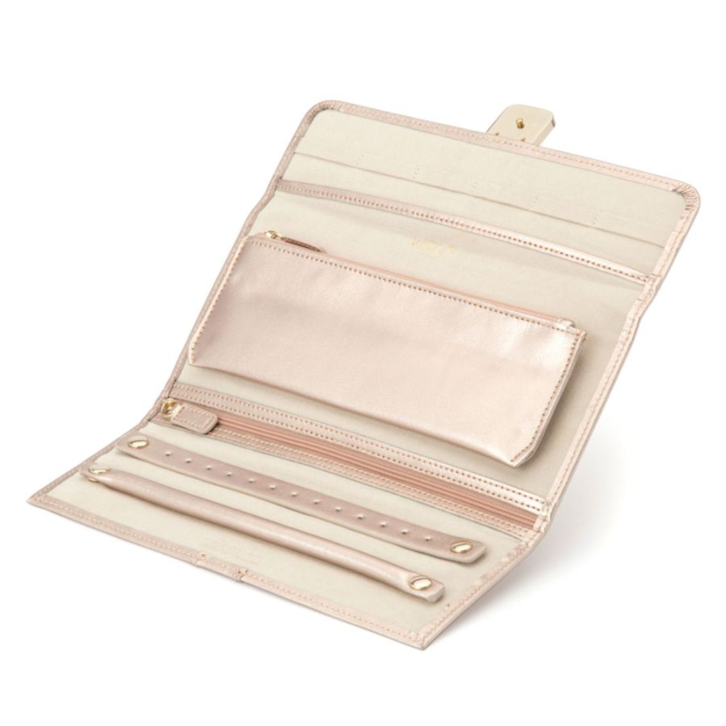 Wolf Palermo Rose Gold Jewelry Roll 213416