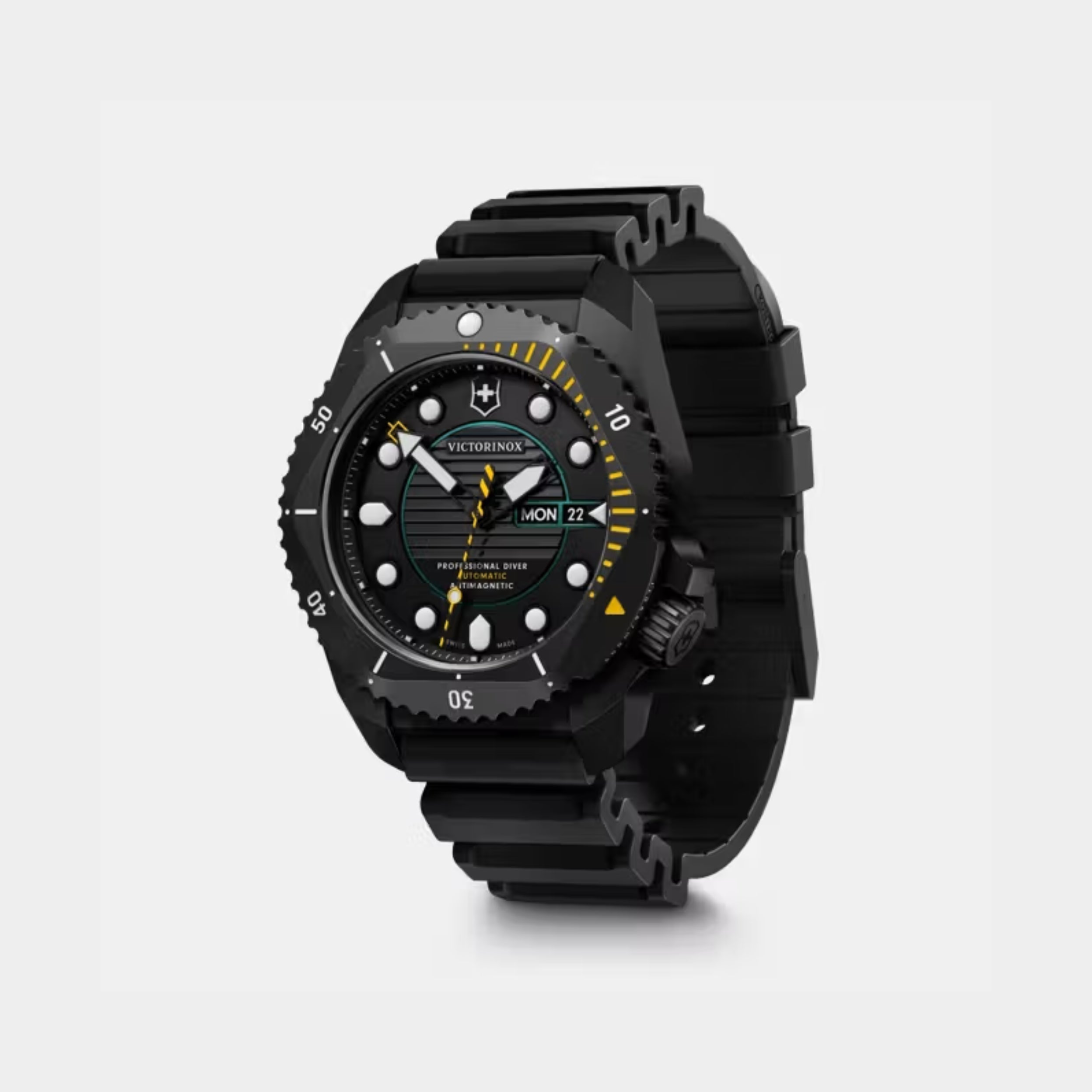 Victorinox Dive Pro Automatic Matt Black Dial With Rubber Strap Men's Watch 241997