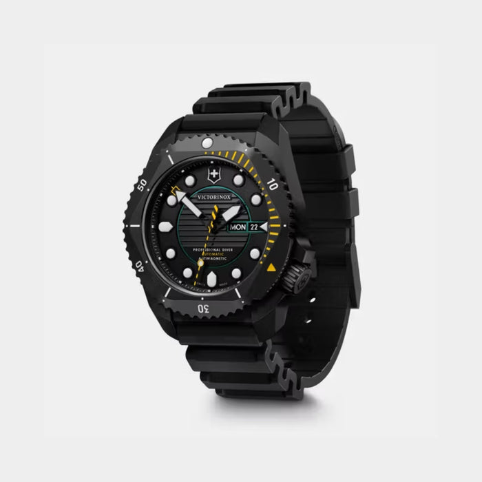 Victorinox Dive Pro Automatic Matt Black Dial With Rubber Strap Men's Watch 241997