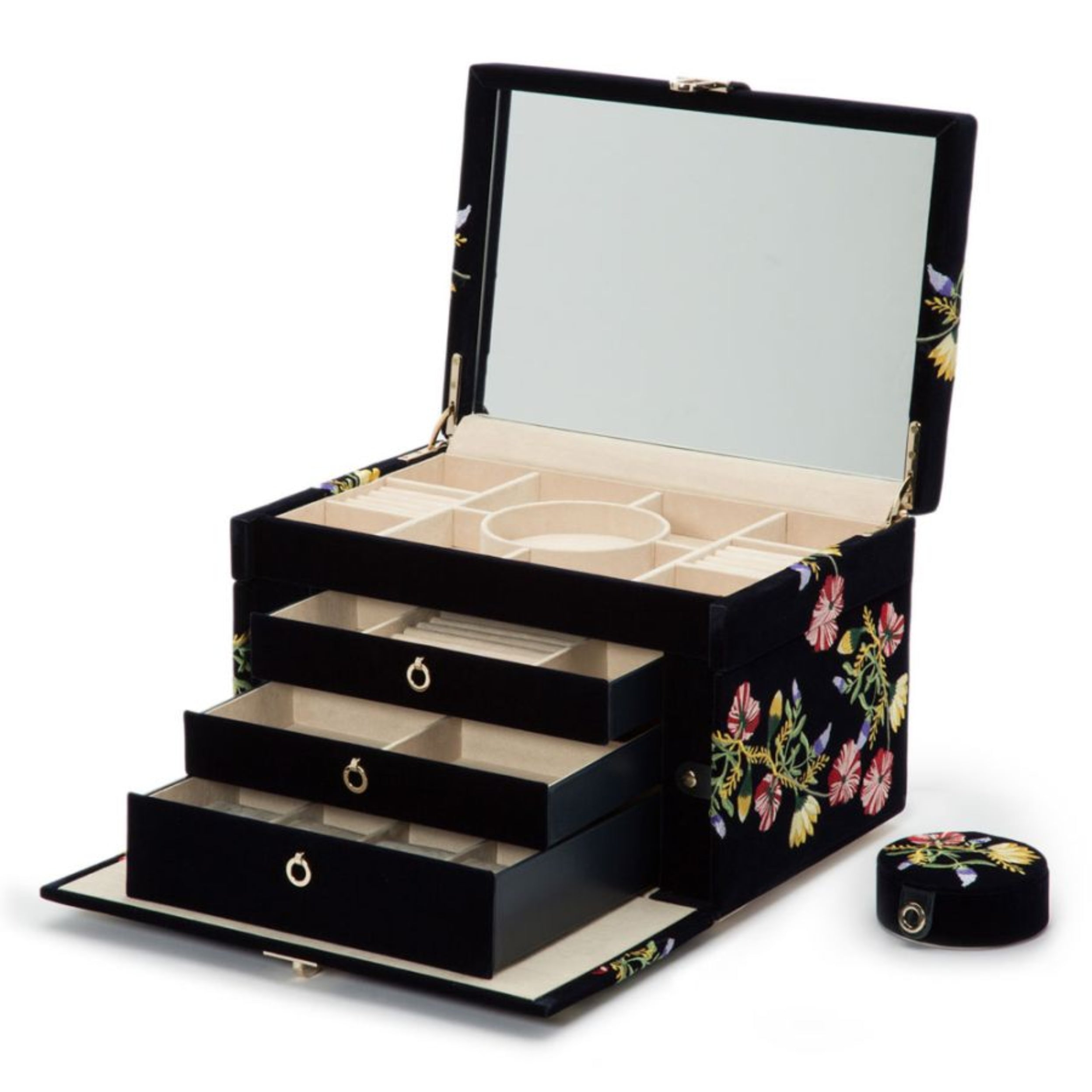 Wolf Zoe Indigo Large Jewelry Box 393016