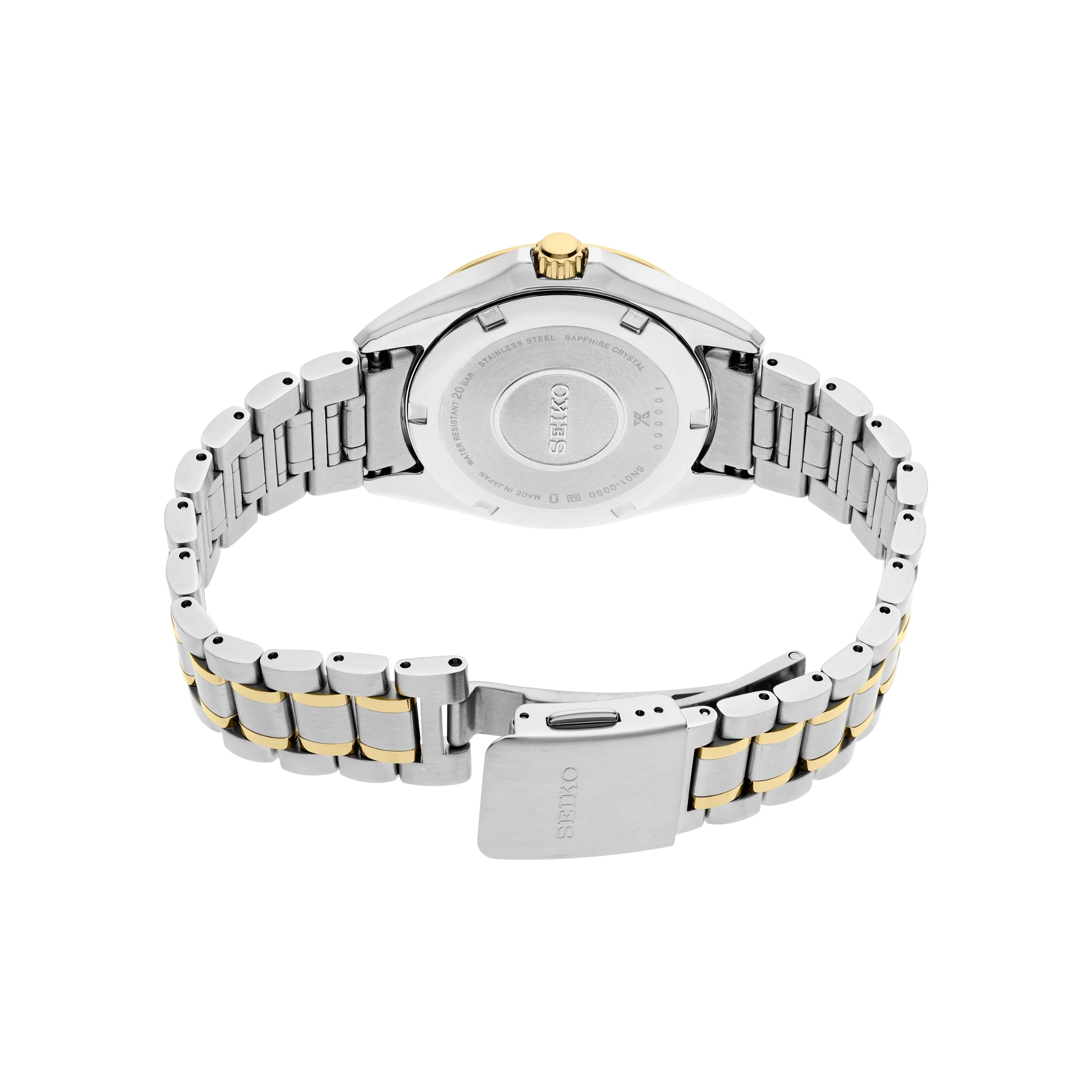 Seiko Prospex Sea Gold-Tone M-O-P Dial Bracelet Designed Women's Watch SUR608
