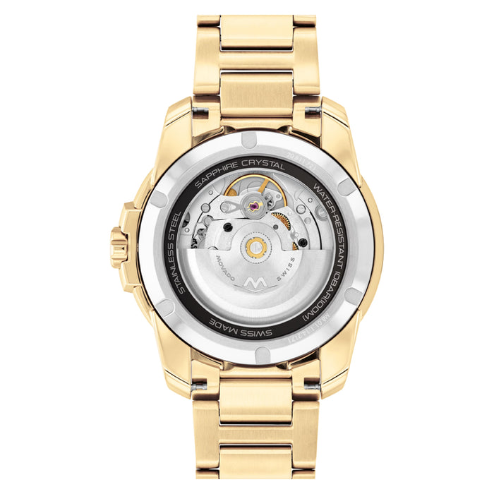 Movado Bold Verso Automatic Gunmetal Dial Gold Men's Watch 3600964