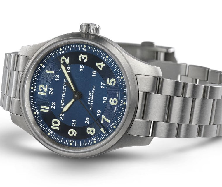 Hamilton Khaki Field Titanium Auto Blue Dial 42mm Men's Watch H70545140