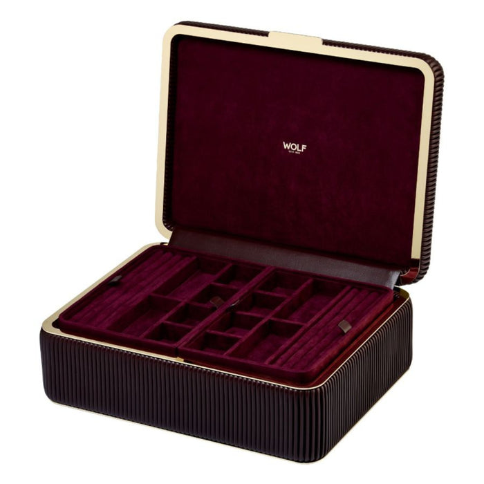 Wolf Bella Bordeaux Large Jewelry Box 781226