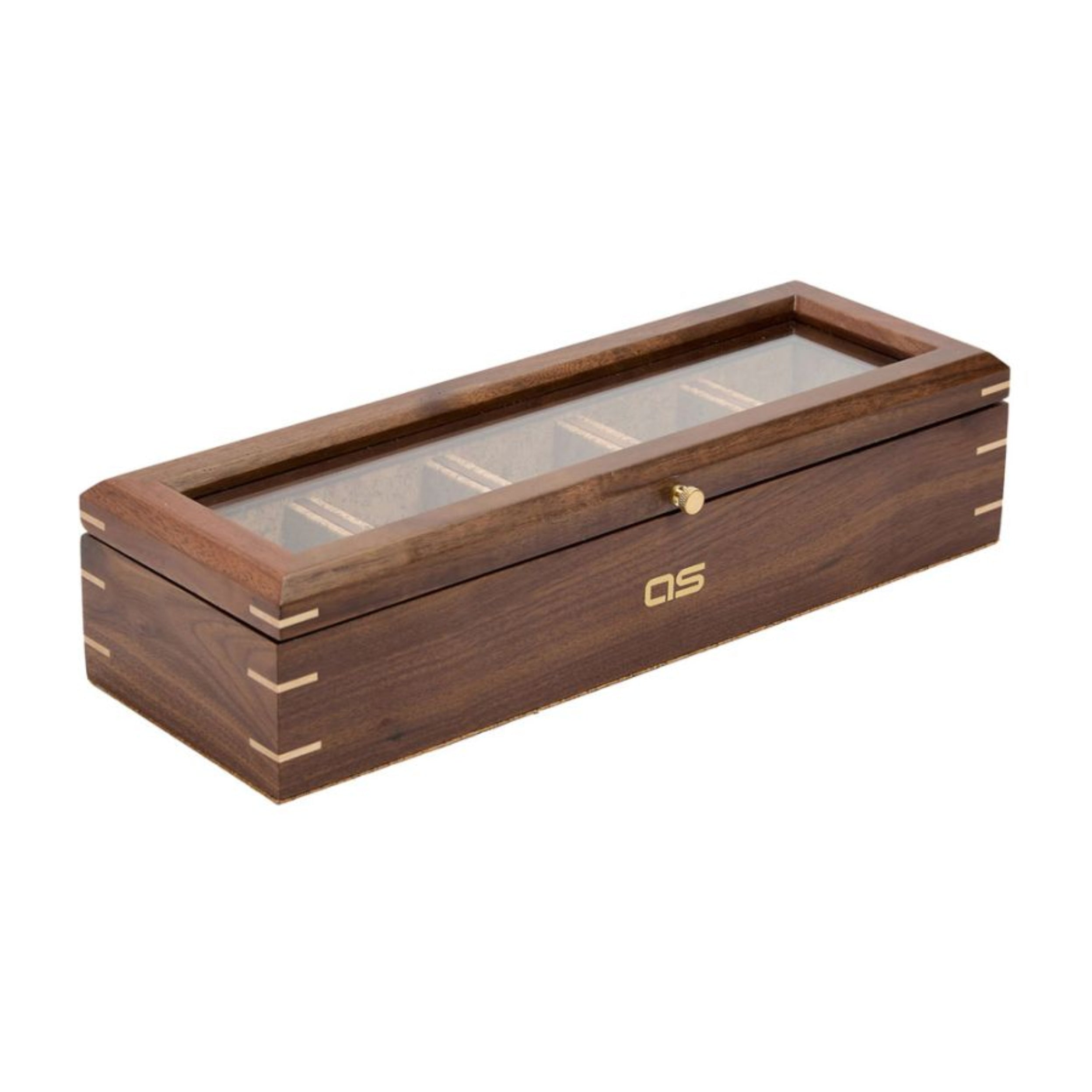 Wolf Analog: Shift Walnut Flatiron II 5-Piece Watch Box 710212