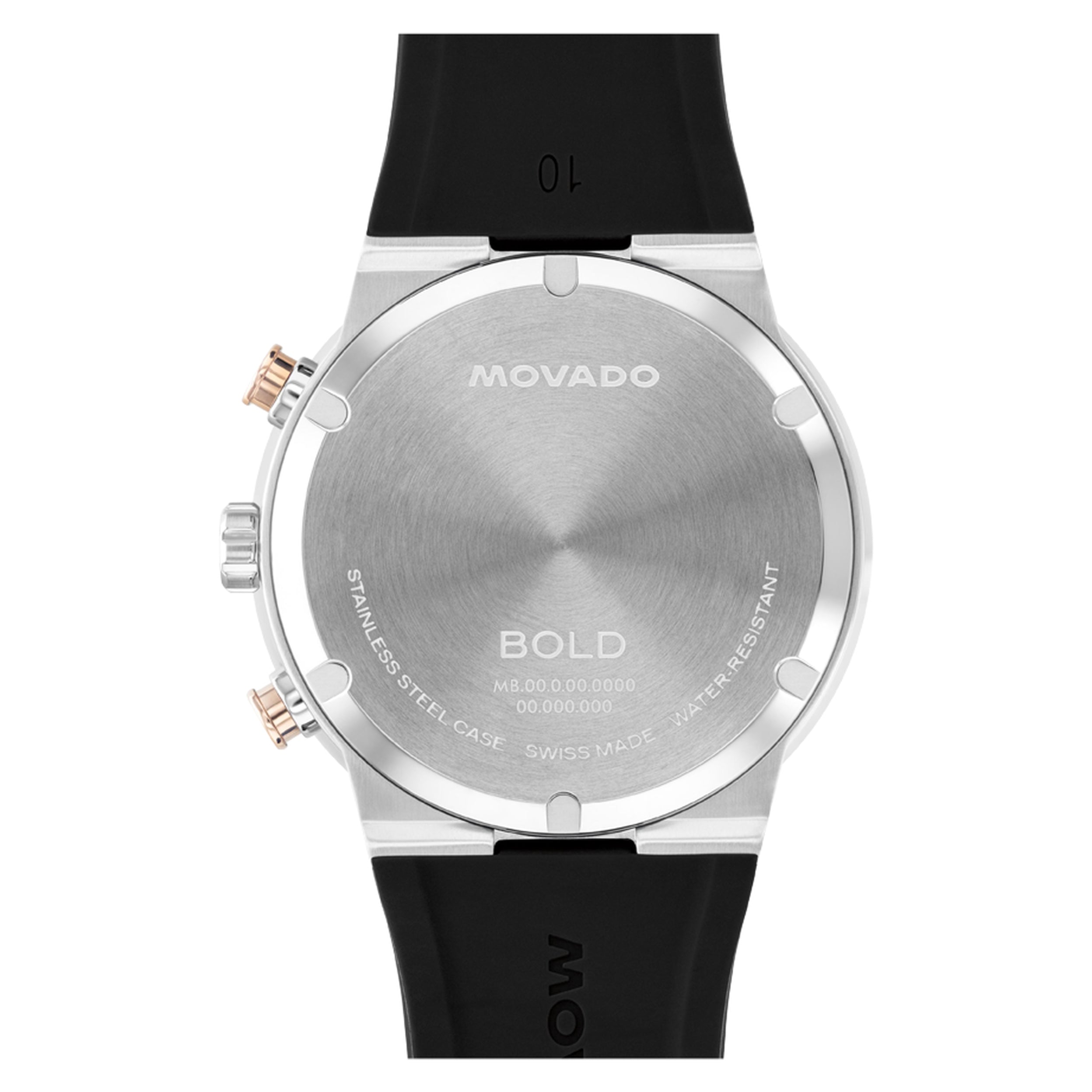 Movado Bold Fusion Black Dial Quartz Chronograph Men's Watch-3601330