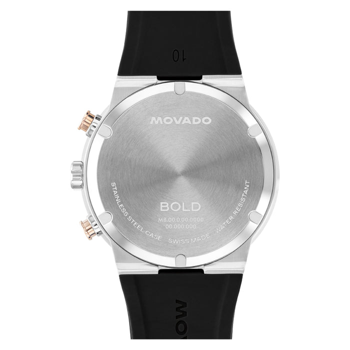 Movado Bold Fusion Black Dial Quartz Chronograph Men's Watch-3601330