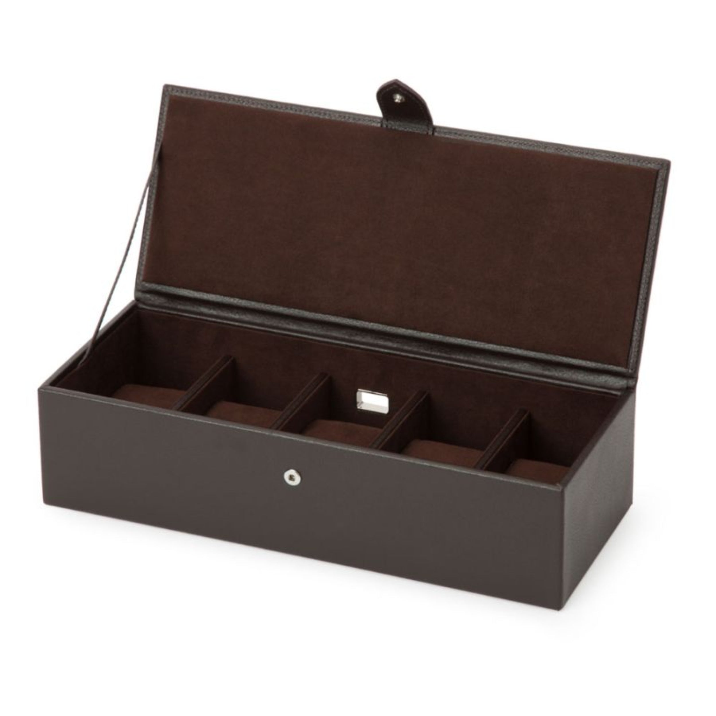 Wolf Blake 5 Piece Blake Brown Leather Watch Box 305506