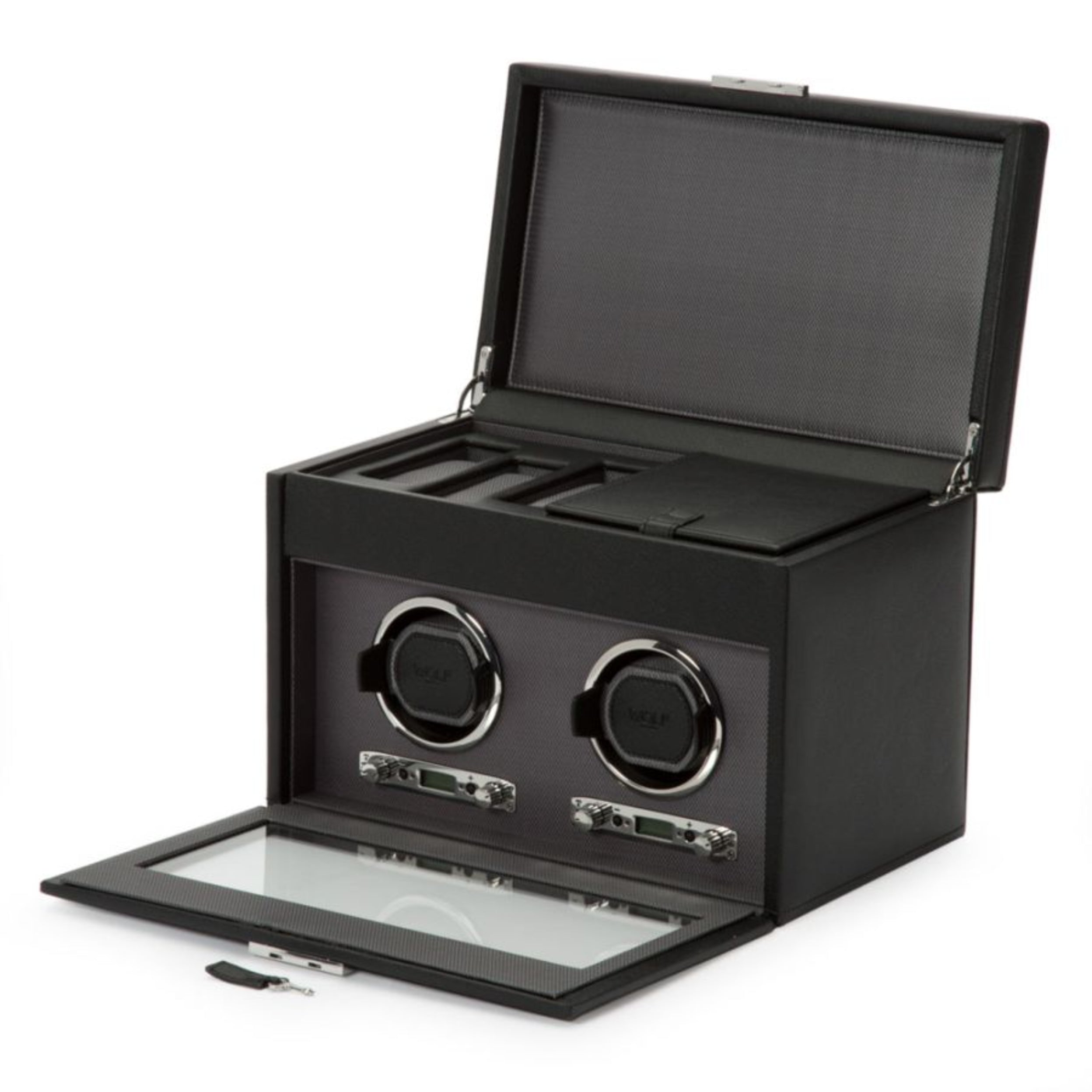 Wolf Classic Double Watch Winder with Storage 792202