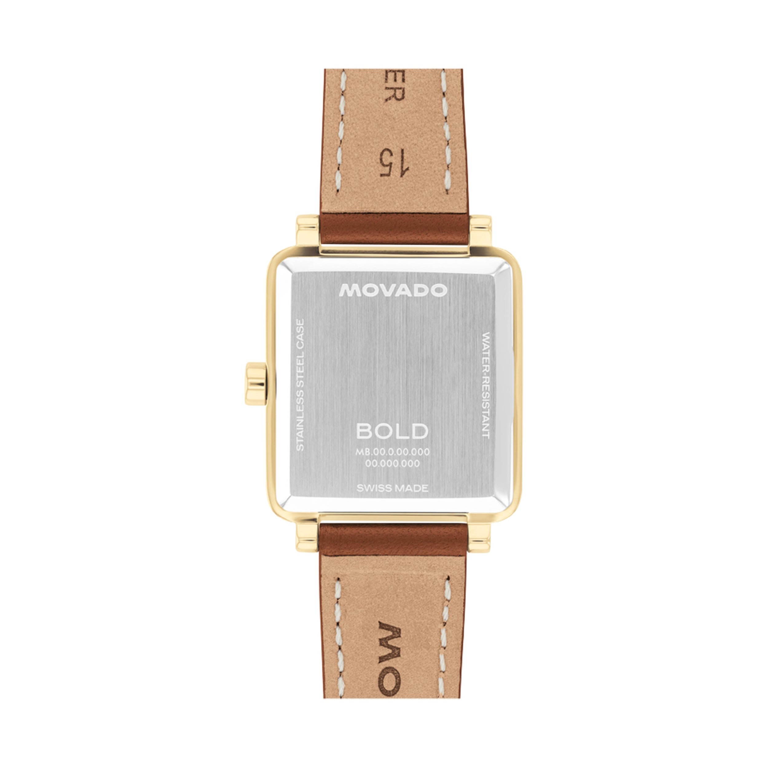 Movado Bold Evolution 2.0 Champagne Museum Dial Leather Women's Watch 3601210