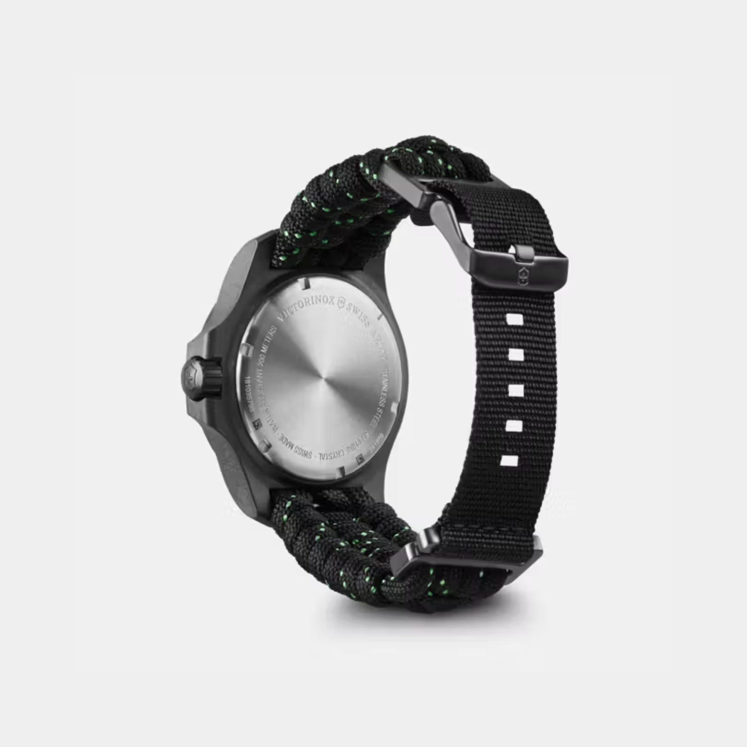 Victorinox I.N.O.X. Carbon Matt Black Dial With Paracord Men's Watch 241859