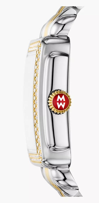 Michele Limited Edition Deco Madison Mid Two-Tone 18K Gold-Plated Diamond Watch MWW06G000047