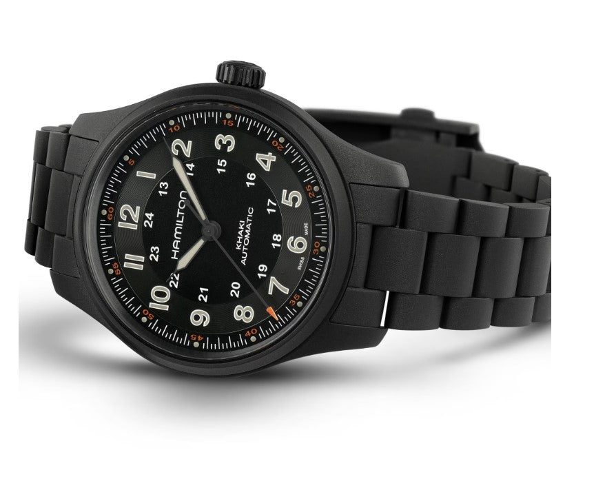 Hamilton Khaki Field Titanium Auto Black Dial 42mm Men's Watch H70665130