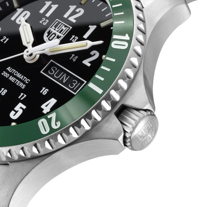 Luminox Automatic Sport Timer 42mm Black Dial With Green Bezel Dive Men's Watch XS.ZI21.1.SET