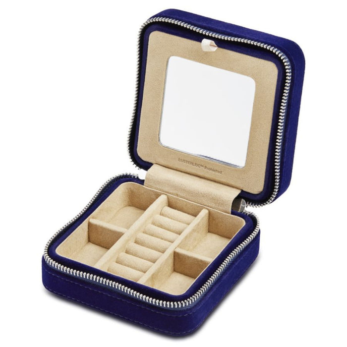 Wolf Blue Royal Asscher Square Jewelry Zip Case 394003
