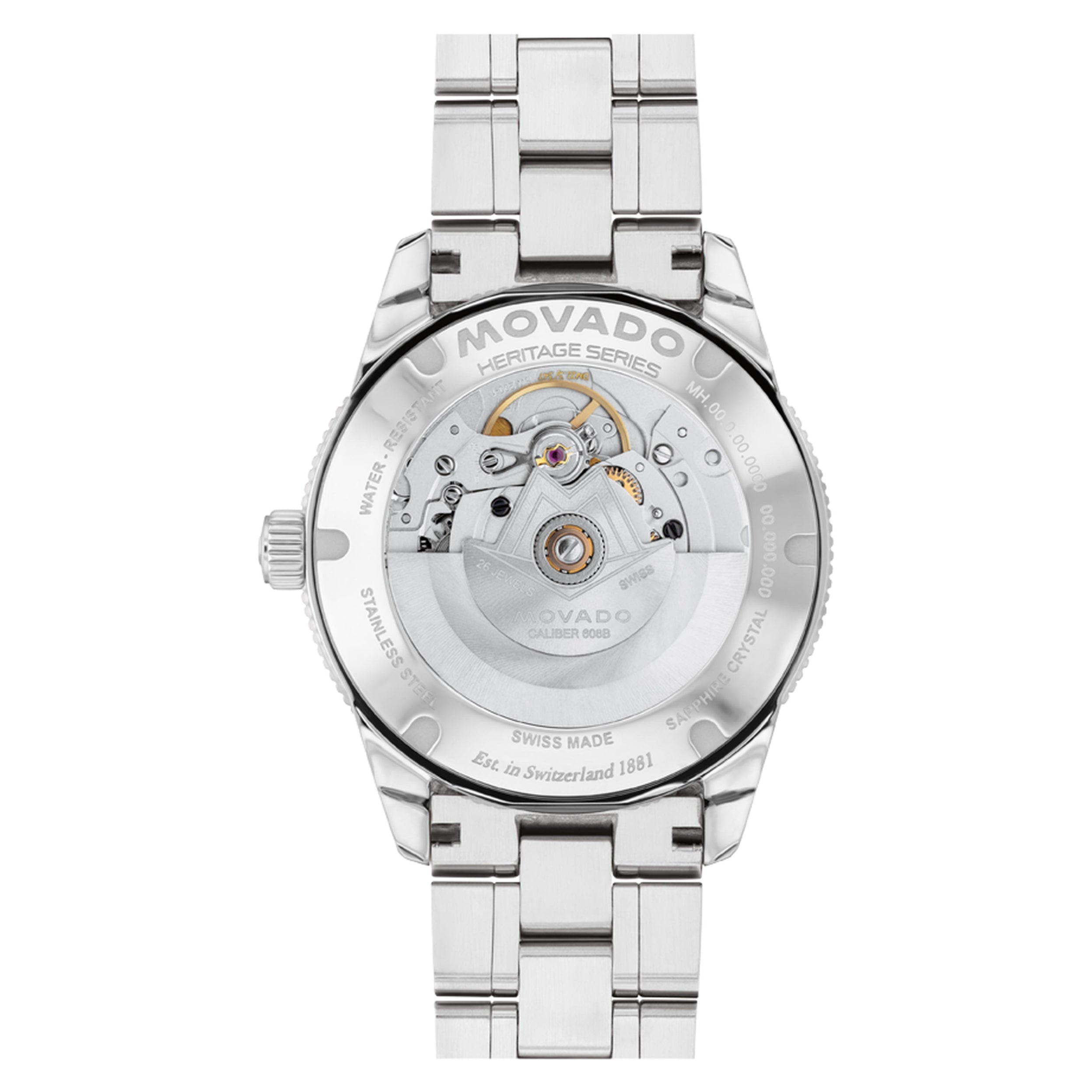 Movado Heritage Series Calendoplan s Grey Dial Automatic Unisex's  Watch 3650228