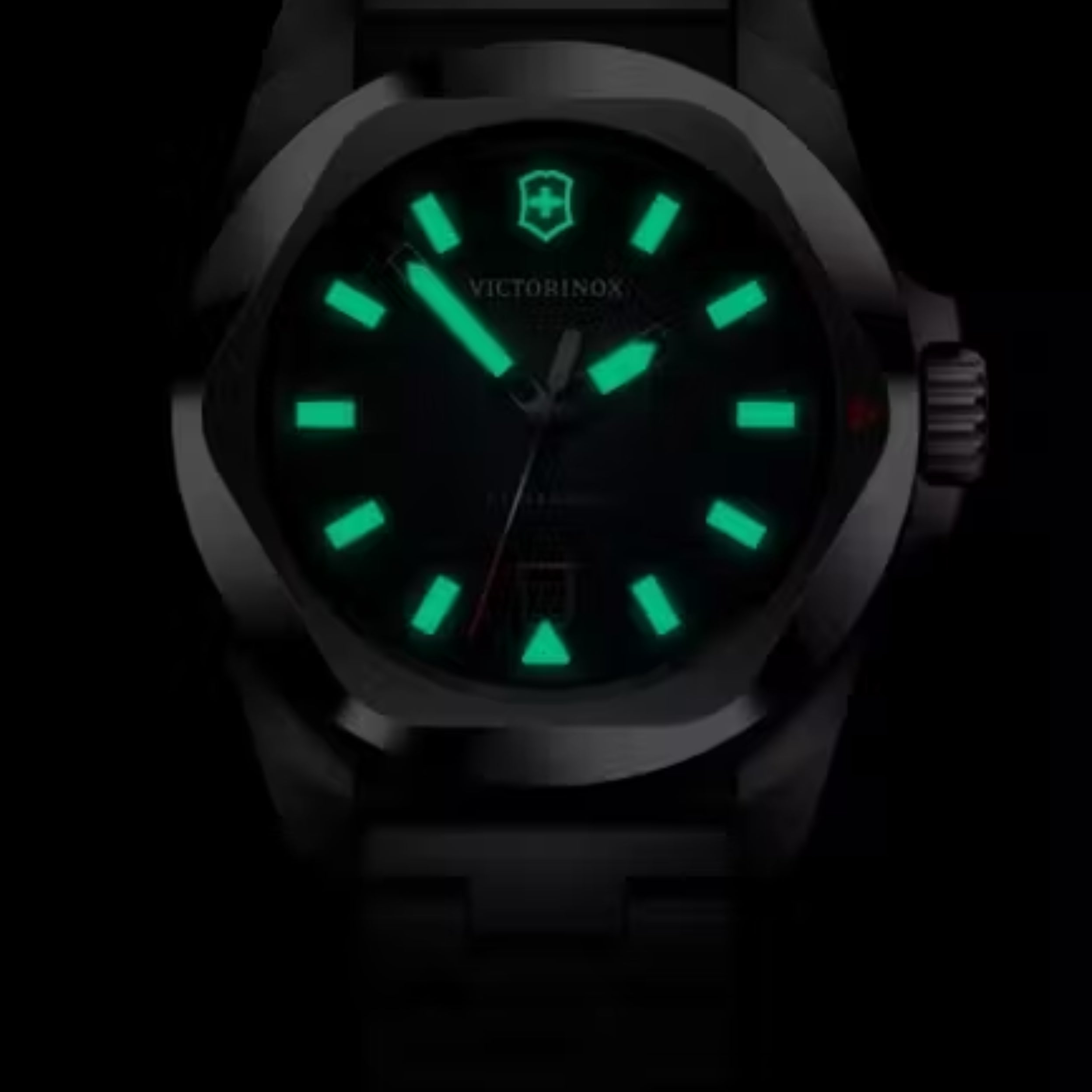 Victorinox I.N.O.X. Quartz Blue Dial Stainless Steel Men's Watch 242031