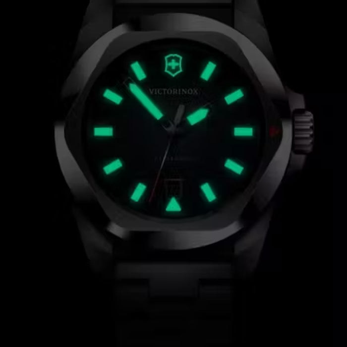 Victorinox I.N.O.X. Quartz Blue Dial Stainless Steel Men's Watch 242031