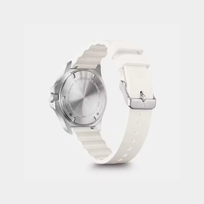 Victorinox INOX-V Matt White Dial With Silver Bezel Analog Quartz Women's Watch 241921