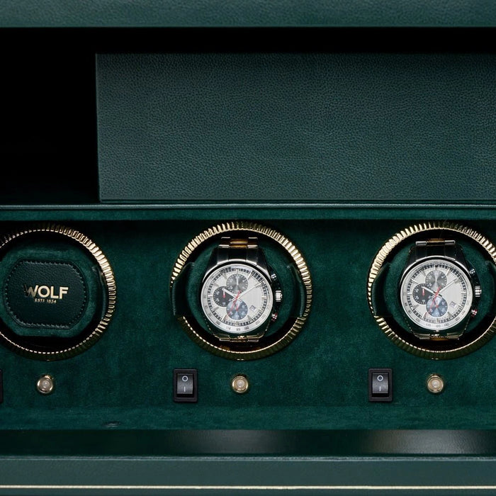Wolf Green The Den 4 Piece Watch Winder Safe 430441_5