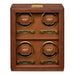 Wolf Burnished Brown Brogue 4 Piece Watch Winder 440406_1