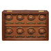 Wolf Burnished Brown Brogue 8 Piece Watch Winder 440806_1